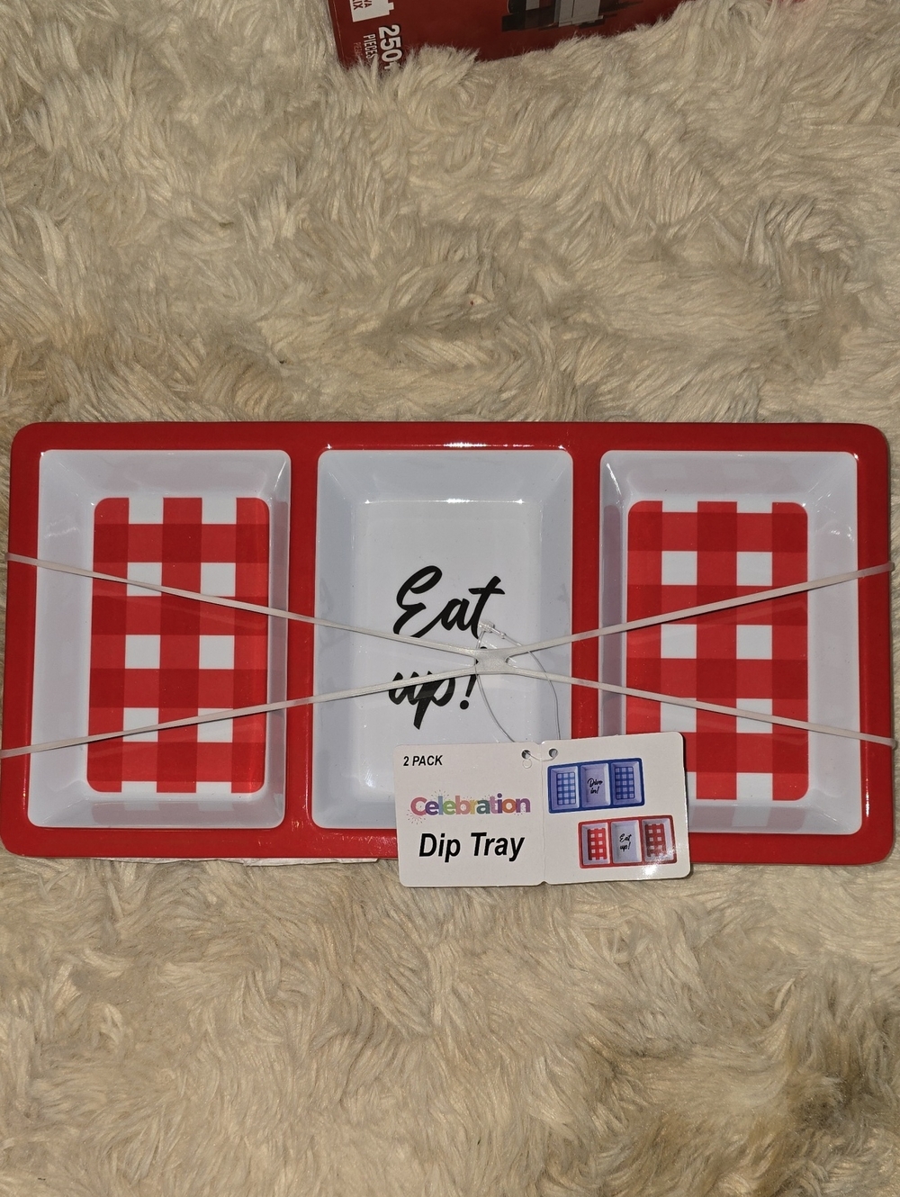 Dip Trays Set Of 2 Red & Blue